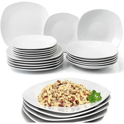 Shally Dogan Porcelanowy talerz obiadowy dla 6 osób,