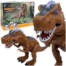 Dinozaur na baterie ryczący chodzący z dźwiękiem tyranozaur