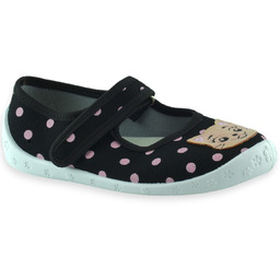 Balerinki na rzep dla dziewczynki kapcie do przedszkola