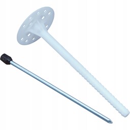 Kołki do styropianu 26cm z trzpieniem metalowym dyble