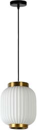 Plisowana LAMPA wisząca GOSSE 13435/01/31 Lucide porcelanowa OPRAWA