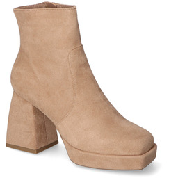 Botki Bella Paris NS293P Jasne Khaki zamsz