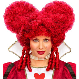 Czerwona peruka barokowa