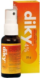 Diky 4% Aerozol na skórę 25 g