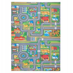 Dywan do pokoju dziecięcy ulice uliczki Miasteczko antypoślizgowy