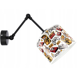 Kinkiet ścienny lampa ścienna Gamer 1 abażur loft