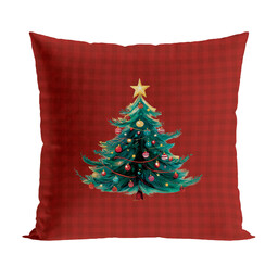 Markizeta Poszewka dekoracyjna velvet 40x40 003 bordowa Krata