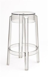 Stołek barowy duch transparentny (75 cm) d2
