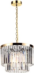 Lampa wisząca Vetro 5xE14 antyczne złoto LP-2910/5P AGD