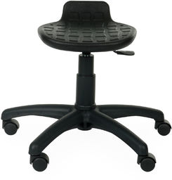 Krzesło Lab Stool czarne do laboratoriów, stanowisk kasowych