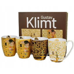 Zestaw 4 kubków Gustav Klimt 350 ml Opakowanie