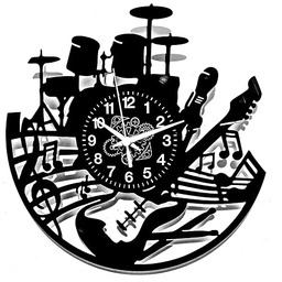 Instant Karma Clocks Zegar ścienny Basista Gitara Instrumenty