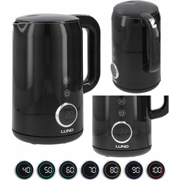 Czajnik Elektryczny Lund 2200W 1,7L Czarny Z Regulacją