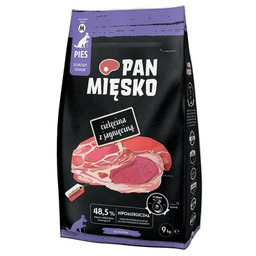PAN MIĘSKO Karma dla psa Cielęcina z jagnięciną