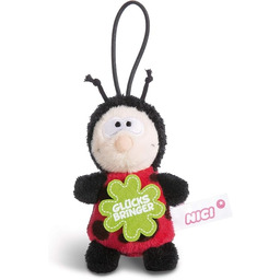 NICI Leaf 44860 zawieszka biedronka z sentencją, talizman