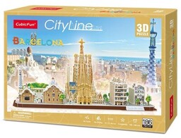 CUBIC FUN Puzzle 3D City Line Barcelona MC256H