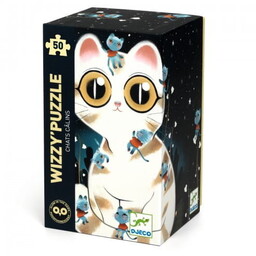 Djeco, puzzle, Wizzy, Milutkie Kotki Świecące, 50 el.