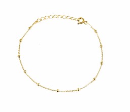 Elegancka pozłacana srebrna bransoleta gwiazd celebrytka kulki kuleczki