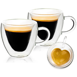 4Home Szklanka termiczna Big Heart Hot&Cool, 250 ml,