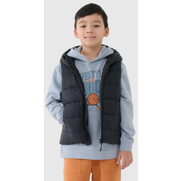4F Bezrękawnik chłopięcy puchowy z wypełnieniem syntetycznym 4FJWSS25TVJAM169-20S