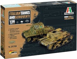 Italeri 25768 1:56 włoskie czołgi i semowentyle -