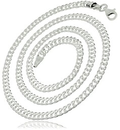 Elegancki srebrny łańcuch pancerka rombo 3mm srebro 925