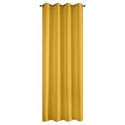 Eurofirany Zasłona 140x250 Rita musztardowa gotowa na przelotkach