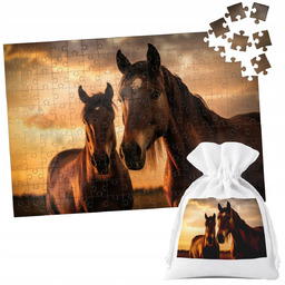 PUZZLE TRADYCYJNE - KOŃ KONIE JAZDA KONNA HOBBY