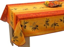 Obrus plamoodporny oliwkowy - prostokątny 150x350 cm