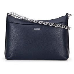 Damska torebka na ramię z ekoskóry granatowa