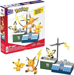 MEGA Pokemon Ewolucja Pikachu Zestaw (159 elementów)