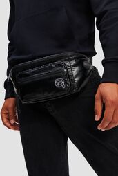 KARL LAGERFELD Czarna saszetka męska K/ikon Puffy Nylon
