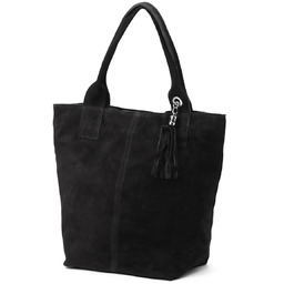 Vera Pelle damska shopperbag skóra naturalna zamszowa torebka