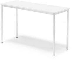 Stół SONITUS, 1400x600x900 mm, laminat HPL biały, biały