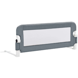 VIDAXL, Barierka do łóżeczka dziecięcego, Szary, 42x102 cm