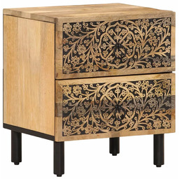 Elior Drewniana szafka nocna z szufladami M0-B62