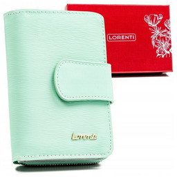 Skórzany portfel damski w orientacji pionowej zamykany