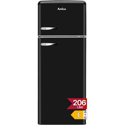 Amica KGC 15634 S retro lodówko-zamrażarka, Black Olives