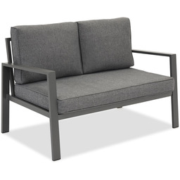 Dwuosobowa sofa z aluminium Zakintos antracyt Garden Point