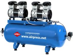 Sprężarka tłokowa bezolejowa Airpress LMO 196 X2-100 Silent