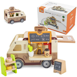 Viga Toys VIGA Food truck Drewniane Auto Kawiarnia