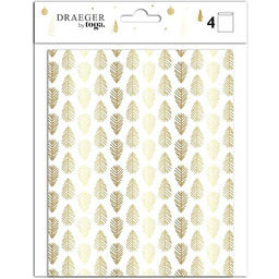 TOGA woreczek prezentowy, biały i złoty, 13,5 x