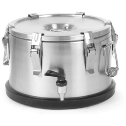 Pojemnik termiczny termos cateringowy stalowy z kranem