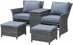 Sofa ogrodowa Milos Plus Grey / Grey Melange