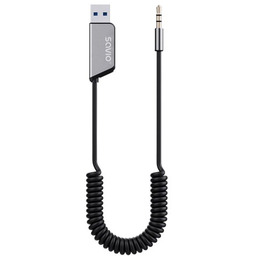 SAVIO TRANSMITER AUX, USB, BLUETOOTH 5.3, FUNKCJA ZESTAWU