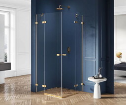 NEW TRENDY EXK-1882 Kabina prysznicowa AVEXA GOLD prostokątna