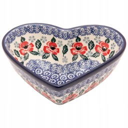 Miska Serce Pojemnik 17 cm Ceramika Bolesławiec