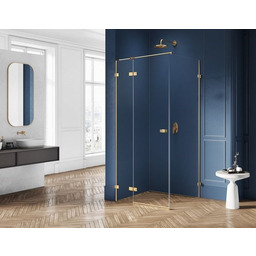 New Trendy Avexa Gold Brushed kabina prostokątna 120x70x200