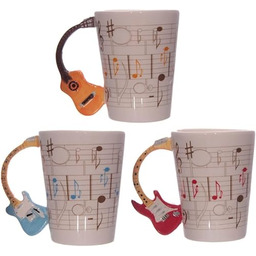 Puckator Kubek ceramiczny z uchwytem w kształcie gitary