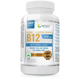 Wish Witamina B12 1000 g + Leucyna+ Prebiotyk